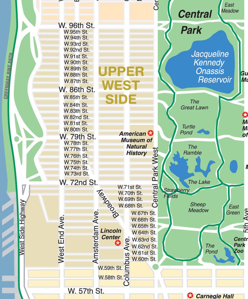 upper west side zip code map New York City Maps And Neighborhood Guide upper west side zip code map