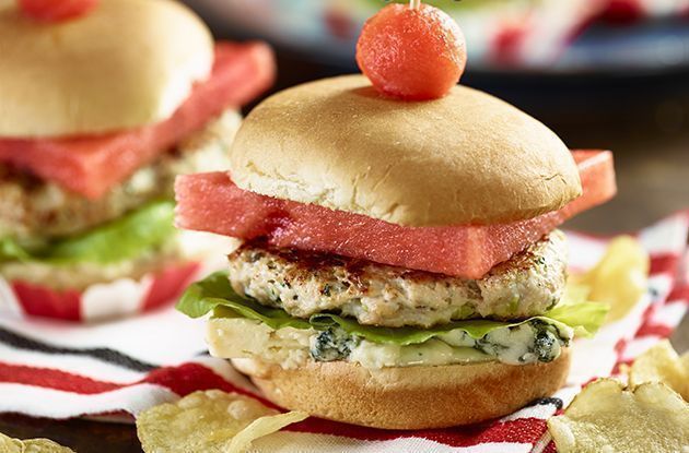 Red, White & Blue Cheese Sliders