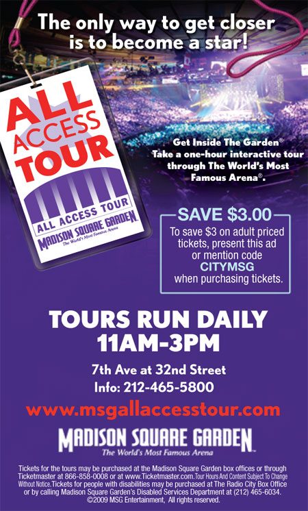Madison Square Garden All-Access Tour