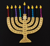 Holiday craft fair, menorah, Hanukkah