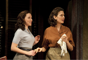 Jessica Hecht and Scarlett Johansson on Broadway