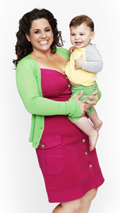 Marissa Jaret Winokur and son Zev