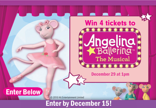 Angelina Ballerina The Musical; free tickets to children's theater show in New York City