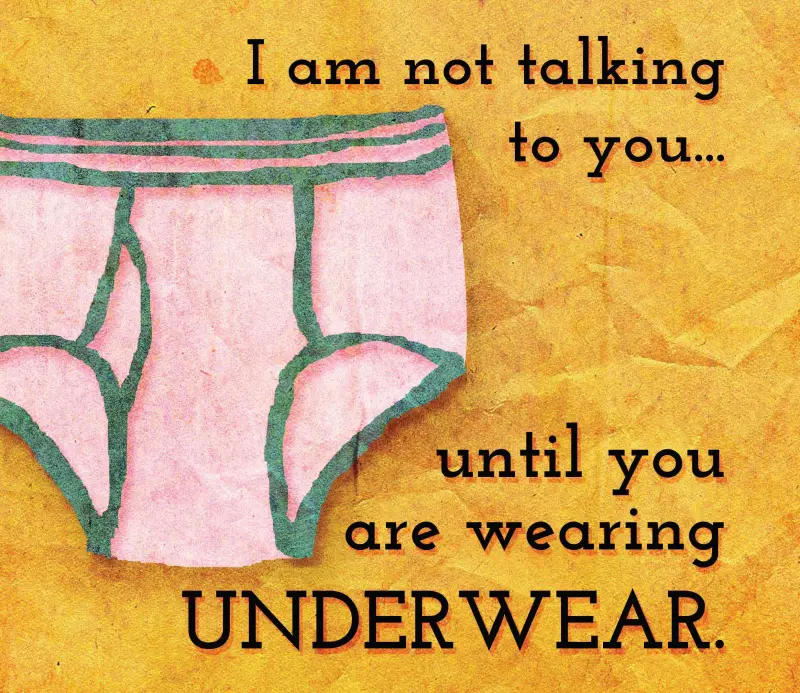 Not wearing underwear