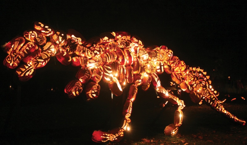T-rex at Great Jack O Lantern Blaze