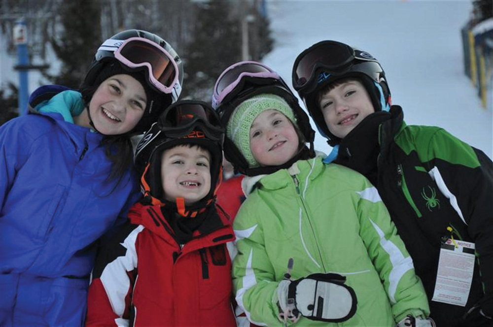 skiing with kids