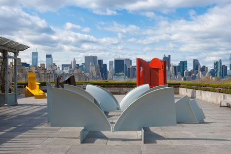 Anthony Caro on the Roof at the Metropolitan Museum of Art in NYC