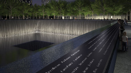 The National 9/11 Memorial in NYC