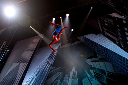 Spider-Man Turn Off the Dark on Broadway in NYC