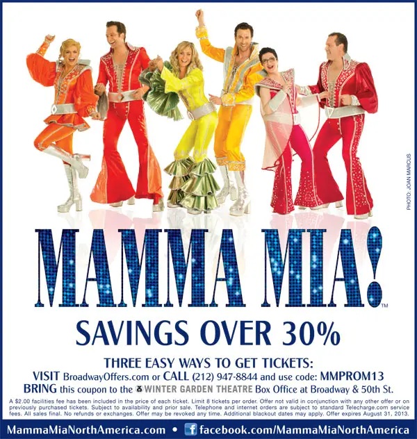 Mamma Mia Broadway Discount
