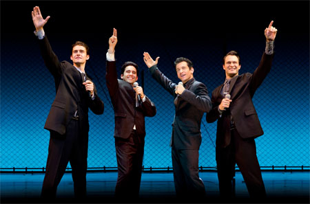 Cast of Jersey Boys on Broadway