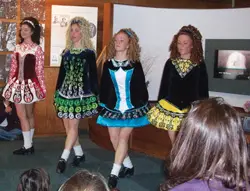 Irish dancers from Mulvihill-Lynch Studio