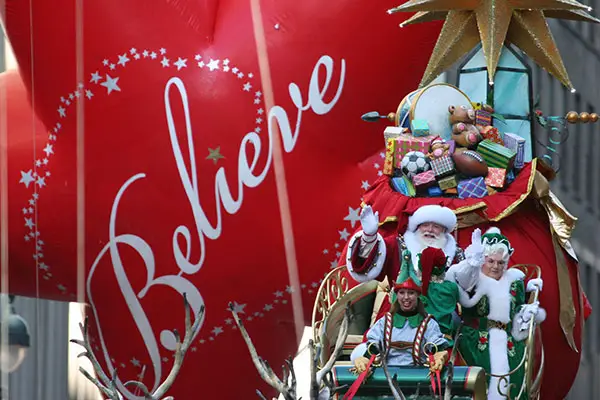 Santa Claus in the Macy's Thanksgiving Day Parade