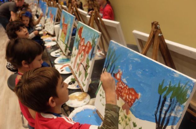 new painting classes for kids at pinots palette in park slope