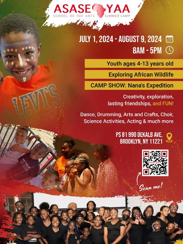 Asase Yaa Cultural Arts Foundation's Children's Summer Arts Camp at PS 81