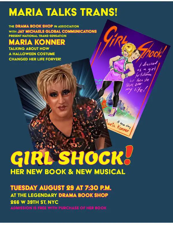 Maria Talks Trans at the Drama Book Shop - Drama Book Shop 08/29/23