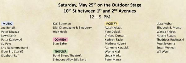 The Lower East Side Festival of the Arts at Theatre for the New City—Outdoor Stage