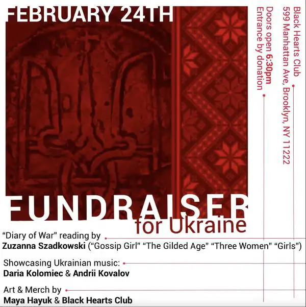 Fundraiser for Ukraine at Black Hearts Club