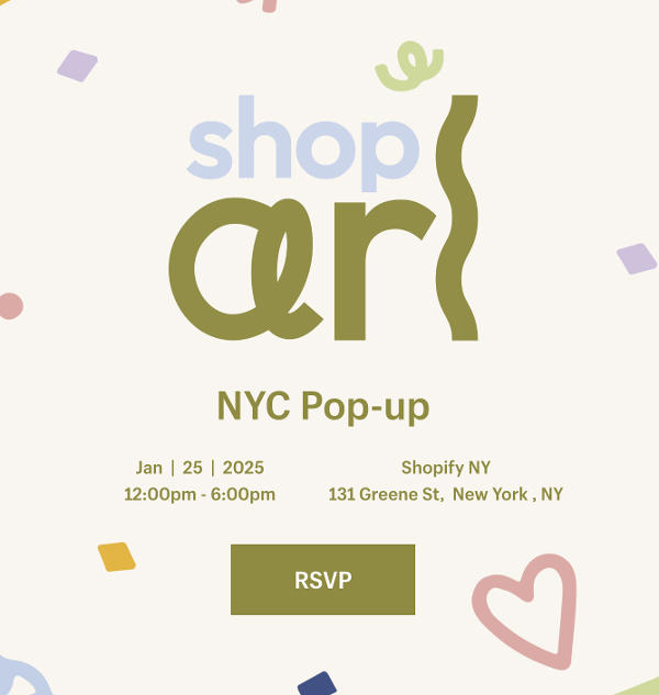 SHOP ARL NYC Pop-up at Shopify NYC