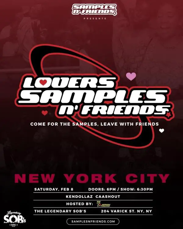 Lovers, Samples n' Friends at SOB's