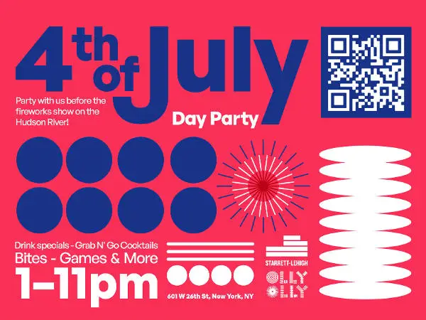 July 4th Day Party at Olly Olly Market at Olly Olly Market at RXR's Starrett-Lehigh Building