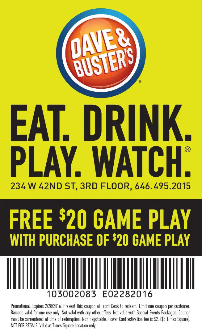 dave and busters deals groupon