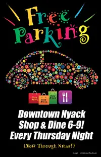 Free Parking in downtown Nyack