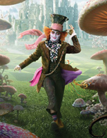 Johnny Depp as the Mad Hatter, Alice in Wonderland 2010