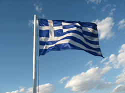 Greek flag; Greek festival in West Nyack, NY