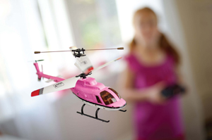 pink remote control helicopter