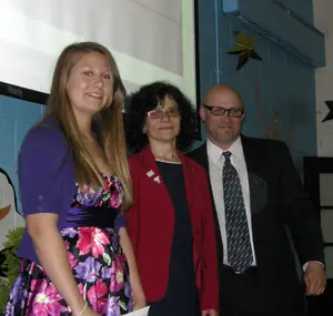 Erika Gould of Tappan Zee, NY, received a $500 bond at the Culinary Banquet.