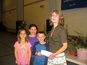 Mia Rivera, Amilinda Rivera, and Dimitri Vailakis; rockland plant sale fundraiser