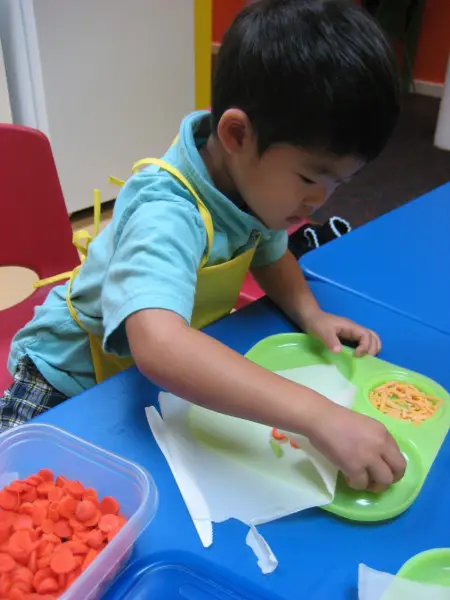 Child cooking 