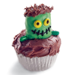 green monster cupcake