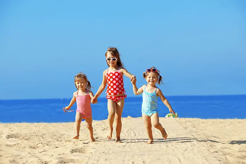 kids at the beach